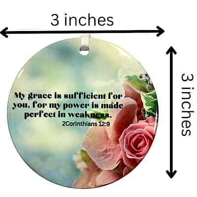 Personalized Scriptures - 3 inch Ceramic Ornament Personalized Scriptures - 3 inch Ceramic Ornament