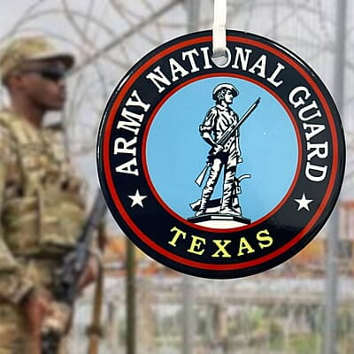 National Guard Ceramic Ornament, Custom Military Keepsake Gift Patriotic Serviceman, Veteran National Guard Ceramic Ornament, Custom Military Keepsake Gift Patriotic Serviceman, Veteran