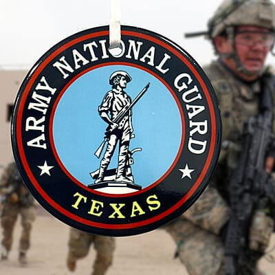 National Guard Ceramic Ornament, Custom Military Keepsake Gift Patriotic Serviceman, Veteran National Guard Ceramic Ornament, Custom Military Keepsake Gift Patriotic Serviceman, Veteran