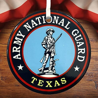 National Guard Ceramic Ornament, Custom Military Keepsake Gift Patriotic Serviceman, Veteran National Guard Ceramic Ornament, Custom Military Keepsake Gift Patriotic Serviceman, Veteran
