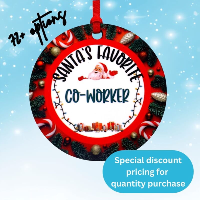 Santa's Favorite Family Friends Ornament Stocking Stuffer, Keepsake, Family, Group Gift Santa's Favorite Family Friends Ornament Stocking Stuffer, Keepsake, Family, Group Gift