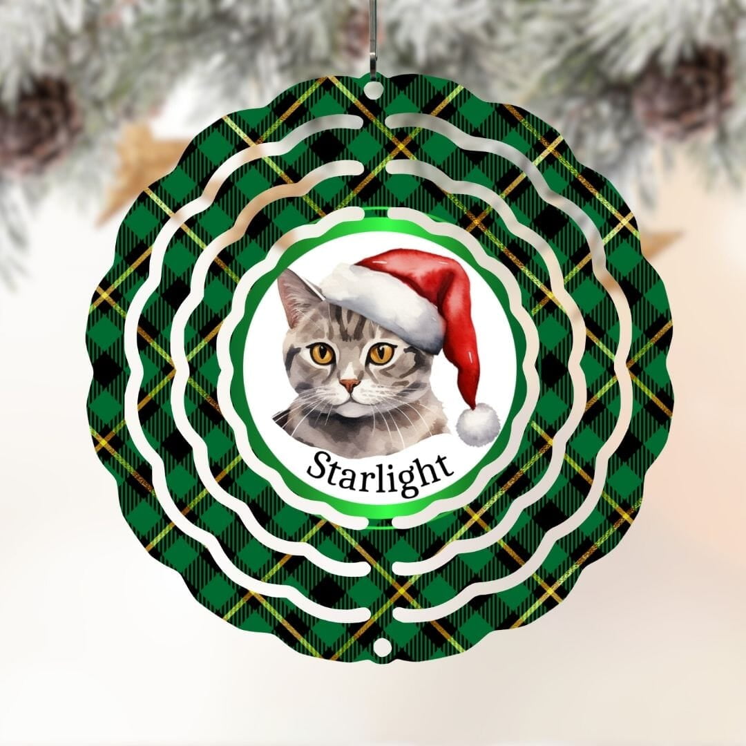 Cat in Santa Hat Personalized 4