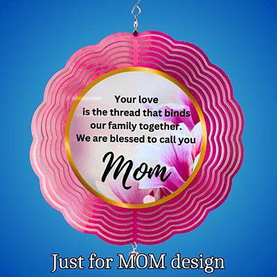 Mom Tribute Wind Spinner – 10" Floral Design with 1Corinthians 13:4-5 Scripture Mom Tribute Wind Spinner – 10" Floral Design with 1Corinthians 13:4-5 Scripture