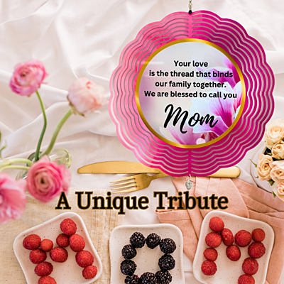 Mom Tribute Wind Spinner – 10" Floral Design with 1Corinthians 13:4-5 Scripture Mom Tribute Wind Spinner – 10" Floral Design with 1Corinthians 13:4-5 Scripture