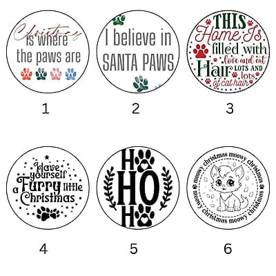 Breeds Starting with A Cat in Santa Hat Personalized 4" Wind Spinner Christmas Ornament Keepsake Pet Parent Gift Breeds Starting with A Cat in Santa Hat Personalized 4" Wind Spinner Christmas Ornament Keepsake Pet Parent Gift