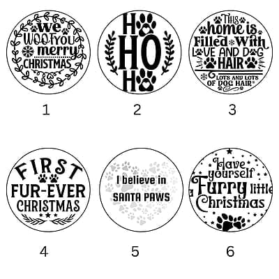Breeds Starting with T-Y Dog in Santa Hat Personalized 4" Wind Spinner Ornament Pet Parent Gift Breeds Starting with T-Y Dog in Santa Hat Personalized 4" Wind Spinner Ornament Pet Parent Gift